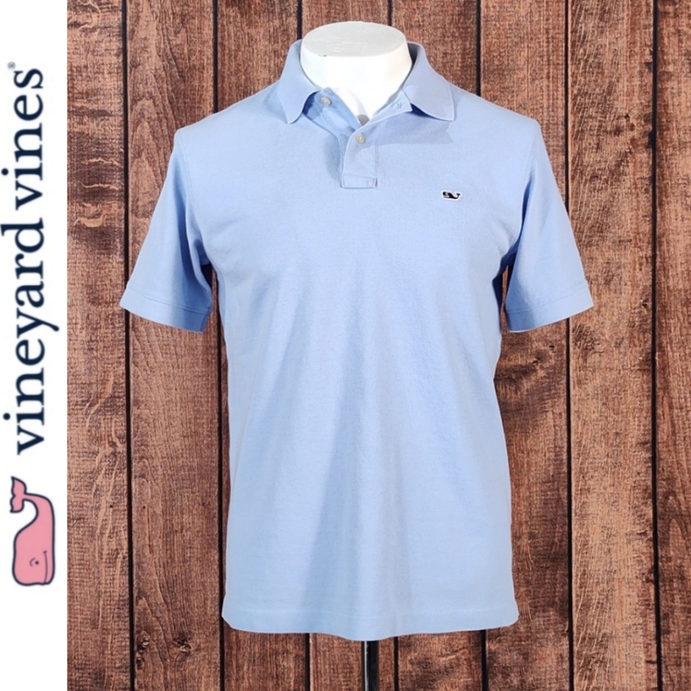 Blue Heritage Polo Mesh Knit Whale Embroidered